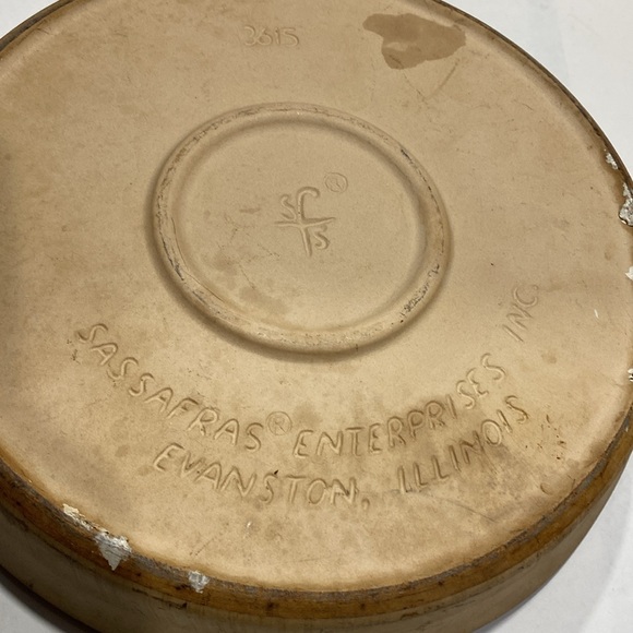 Sassafras 11 inch deep dish Stoneware Round Baking 3615 - Picture 7 of 9